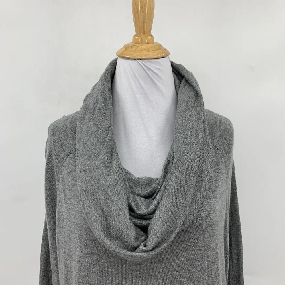 Joie Wesley Cowl Neck Sweater Women S Small Graphite Wool Cashmere Blend Slouchy